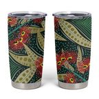 Australian Native Eucalyptus Plant Tumbler Cup Aboriginal Dot Art
