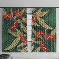 Australian Native Eucalyptus Plant Window Curtain Aboriginal Dot Art