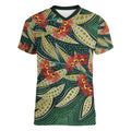 Australian Native Eucalyptus Plant Women V-Neck T-Shirt Aboriginal Dot Art
