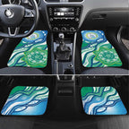 Torres Strait Islander Car Mats Aboriginal Blue Art