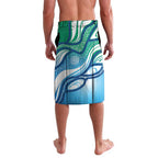 Torres Strait Islander Lavalava Aboriginal Blue Art