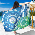 Torres Strait Islander Sarong Aboriginal Blue Art