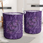 Purple Butterfly Spirit Laundry Basket Australian Epilepsy Awareness - Aussie Hoodie