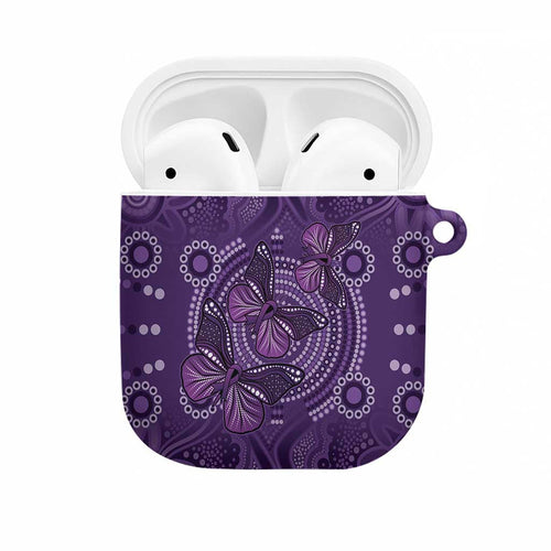 Purple Butterfly Spirit AirPods Case Australian Epilepsy Awareness - Aussie Hoodie