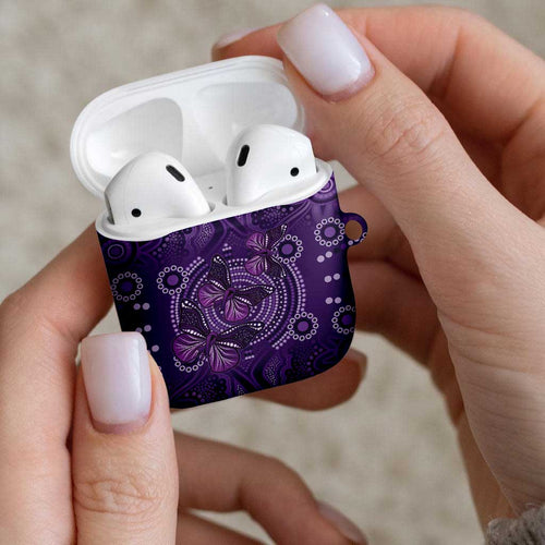 Purple Butterfly Spirit AirPods Case Australian Epilepsy Awareness - Aussie Hoodie