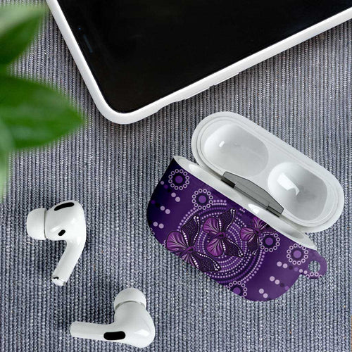 Purple Butterfly Spirit AirPods Case Australian Epilepsy Awareness - Aussie Hoodie