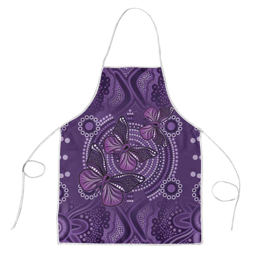 Purple Butterfly Spirit Apron Australian Epilepsy Awareness - Aussie Hoodie