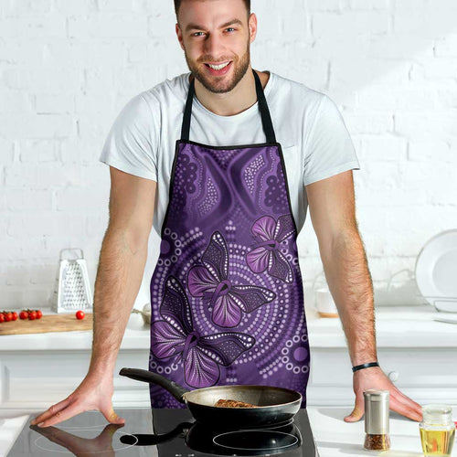Purple Butterfly Spirit Apron Australian Epilepsy Awareness - Aussie Hoodie