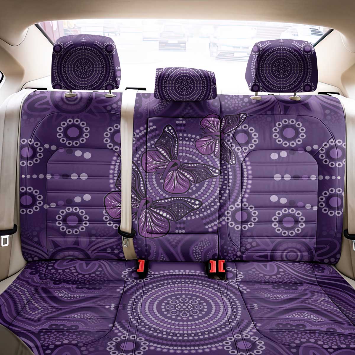 Purple Butterfly Spirit Back Car Seat Cover Australian Epilepsy Awareness - Aussie Hoodie