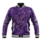 Purple Butterfly Spirit Baseball Jacket Australian Epilepsy Awareness - Aussie Hoodie