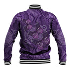 Purple Butterfly Spirit Baseball Jacket Australian Epilepsy Awareness - Aussie Hoodie