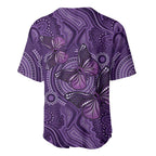 Purple Butterfly Spirit Baseball Jersey Australian Epilepsy Awareness - Aussie Hoodie