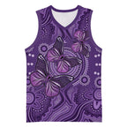 Purple Butterfly Spirit Basketball Jersey Australian Epilepsy Awareness - Aussie Hoodie