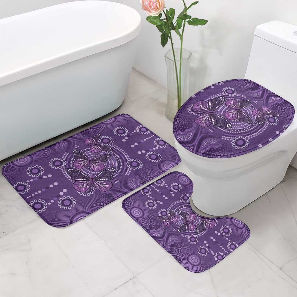 Purple Butterfly Spirit Bathroom Set Australian Epilepsy Awareness - Aussie Hoodie