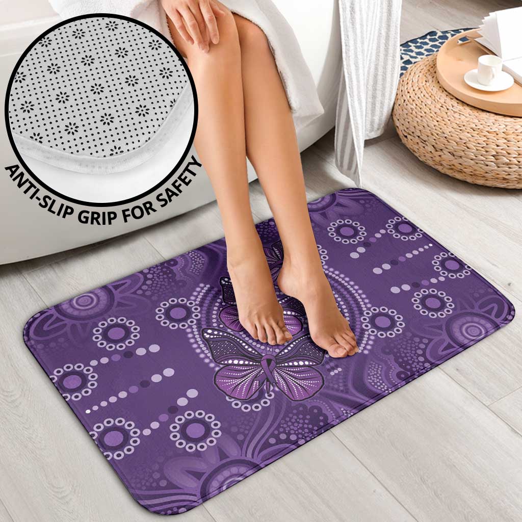 Purple Butterfly Spirit Bathroom Set Australian Epilepsy Awareness - Aussie Hoodie