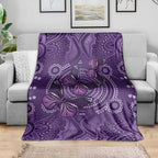 Purple Butterfly Spirit Blanket Australian Epilepsy Awareness - Aussie Hoodie