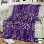 Purple Butterfly Spirit Blanket Australian Epilepsy Awareness - Aussie Hoodie