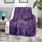 Purple Butterfly Spirit Blanket Australian Epilepsy Awareness - Aussie Hoodie
