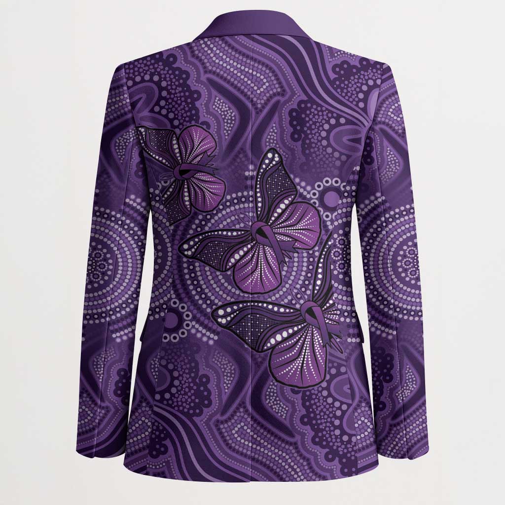 Purple Butterfly Spirit Blazer Australian Epilepsy Awareness - Aussie Hoodie