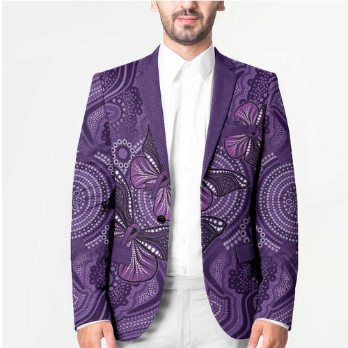 Purple Butterfly Spirit Blazer Australian Epilepsy Awareness - Aussie Hoodie