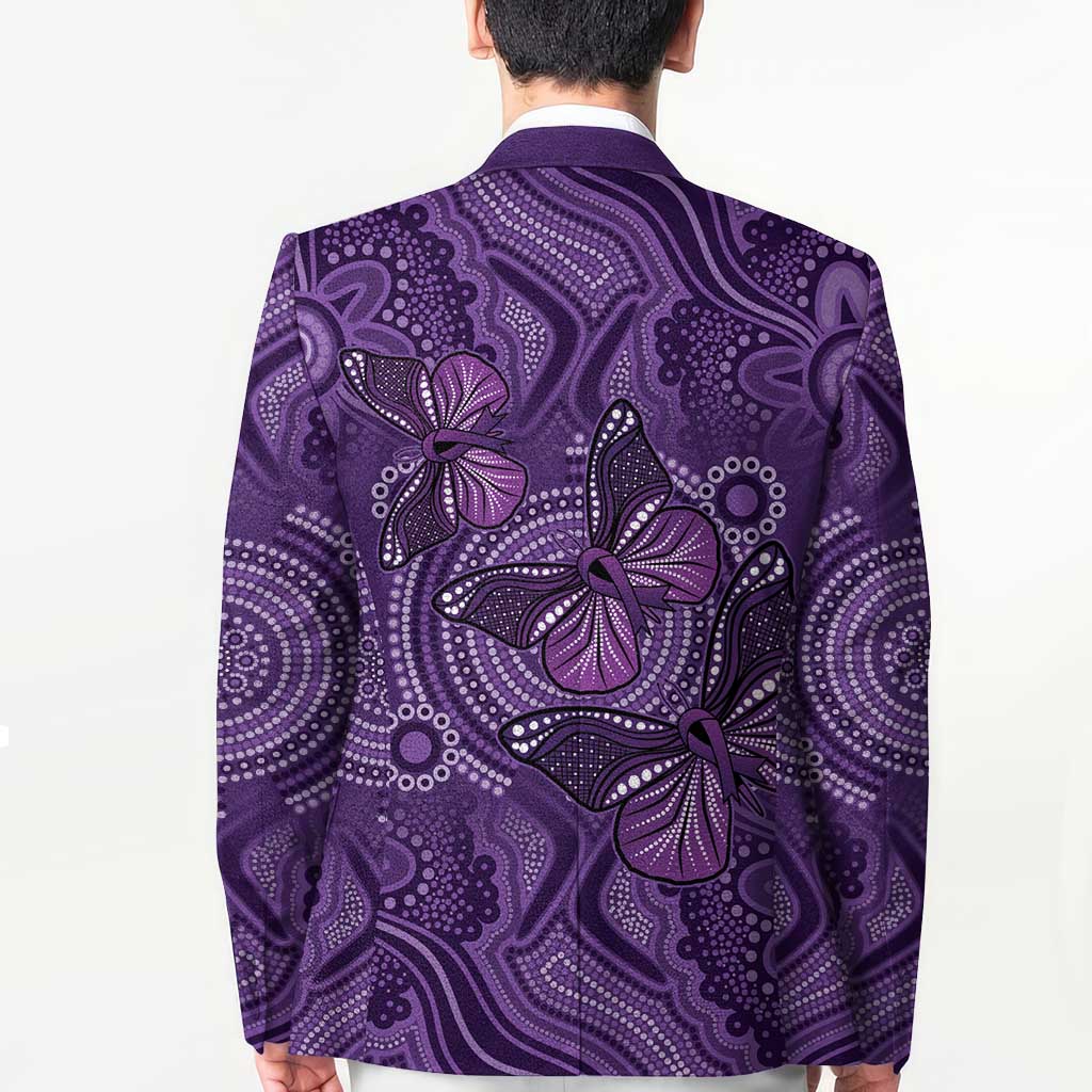 Purple Butterfly Spirit Blazer Australian Epilepsy Awareness - Aussie Hoodie