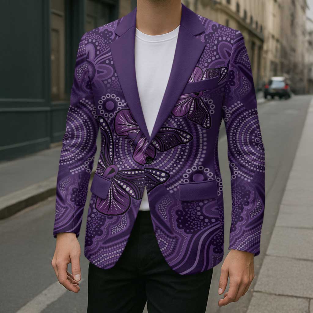 Purple Butterfly Spirit Blazer Australian Epilepsy Awareness - Aussie Hoodie