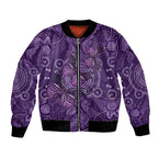 Purple Butterfly Spirit Bomber Jacket Australian Epilepsy Awareness - Aussie Hoodie