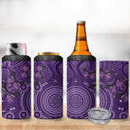 Purple Butterfly Spirit 4 in 1 Can Cooler Tumbler Australian Epilepsy Awareness - Aussie Hoodie