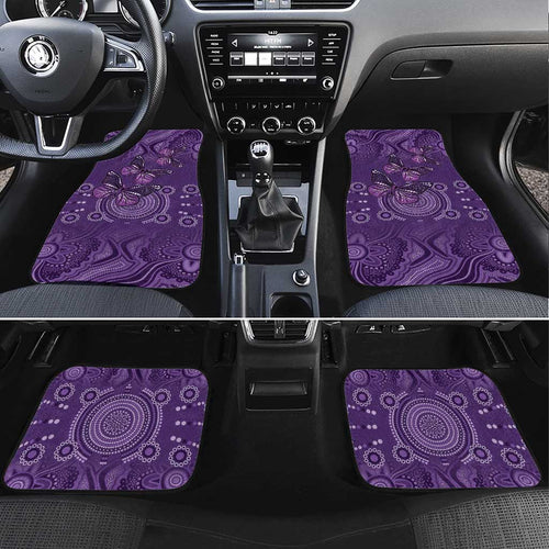 Purple Butterfly Spirit Car Mats Australian Epilepsy Awareness - Aussie Hoodie