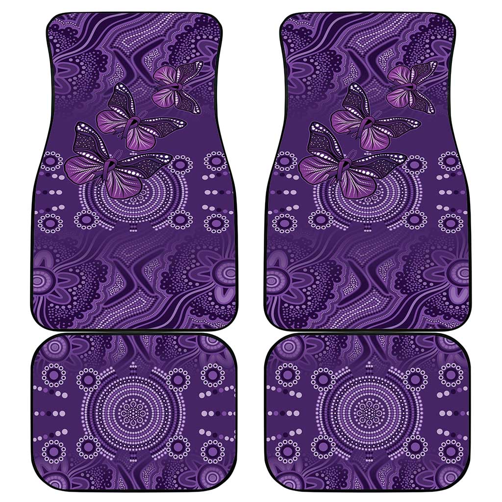 Purple Butterfly Spirit Car Mats Australian Epilepsy Awareness - Aussie Hoodie