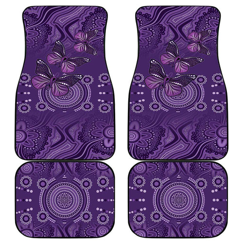 Purple Butterfly Spirit Car Mats Australian Epilepsy Awareness - Aussie Hoodie