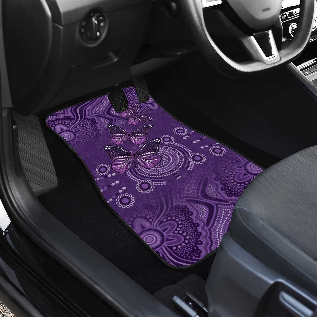 Purple Butterfly Spirit Car Mats Australian Epilepsy Awareness - Aussie Hoodie