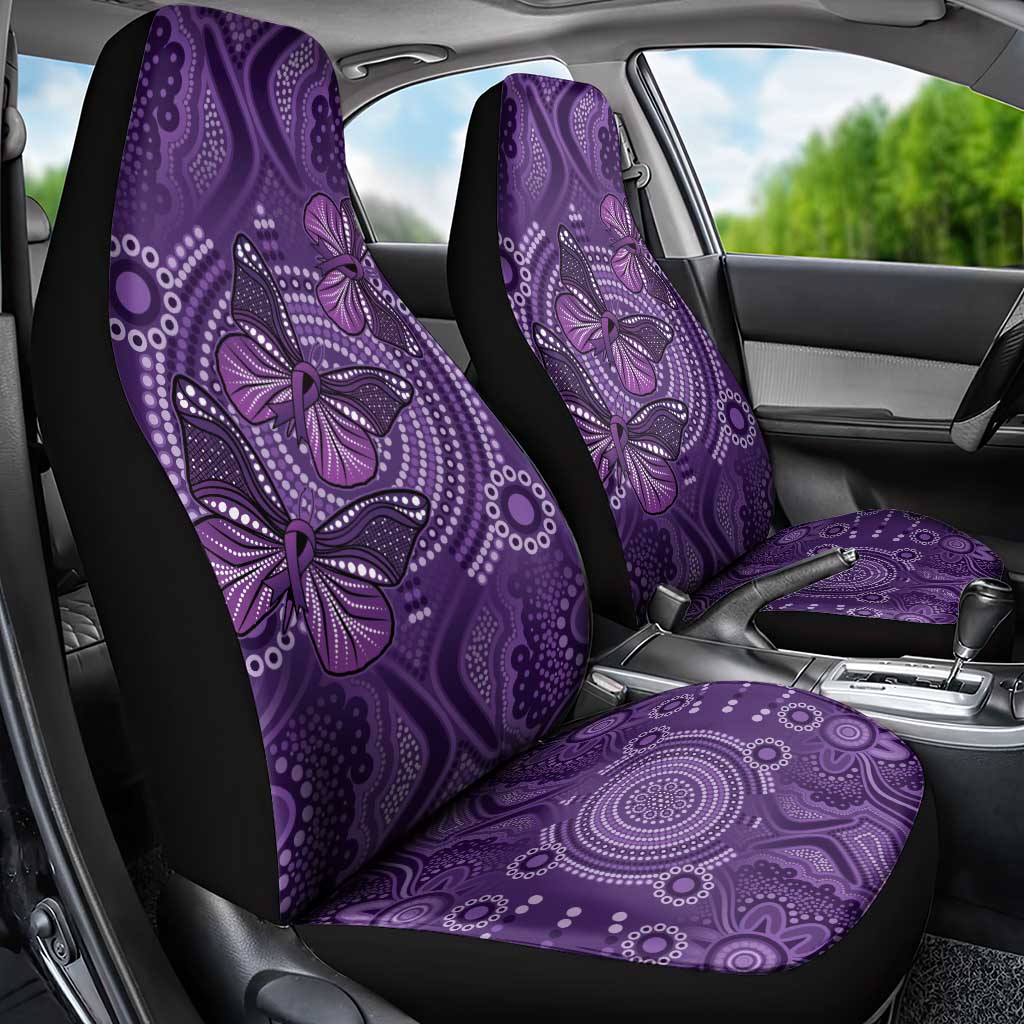 Purple Butterfly Spirit Car Seat Cover Australian Epilepsy Awareness - Aussie Hoodie