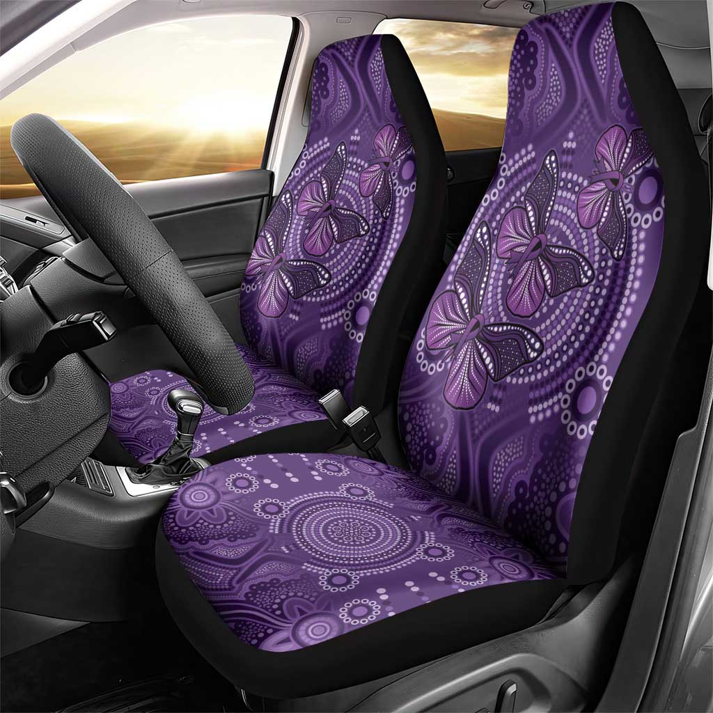Purple Butterfly Spirit Car Seat Cover Australian Epilepsy Awareness - Aussie Hoodie