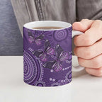 Purple Butterfly Spirit Ceramic Mug Australian Epilepsy Awareness - Aussie Hoodie