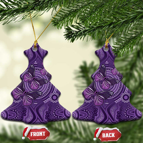 Purple Butterfly Spirit Ceramic Ornament Australian Epilepsy Awareness - Aussie Hoodie