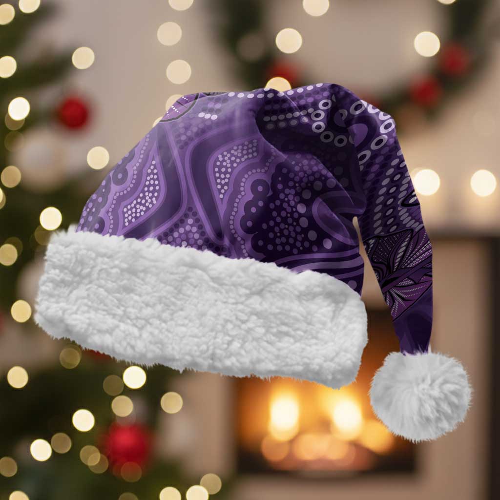 Purple Butterfly Spirit Christmas Santa Hat Australian Epilepsy Awareness - Aussie Hoodie
