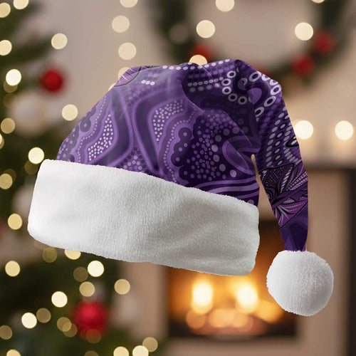Purple Butterfly Spirit Christmas Santa Hat Australian Epilepsy Awareness - Aussie Hoodie