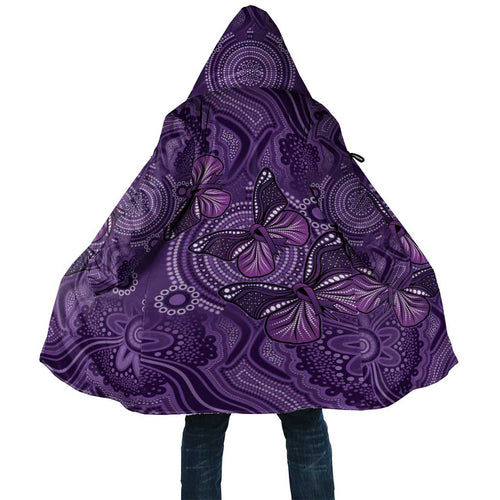 Purple Butterfly Spirit Cloak Australian Epilepsy Awareness - Aussie Hoodie