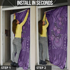Purple Butterfly Spirit Door Cover Australian Epilepsy Awareness - Aussie Hoodie