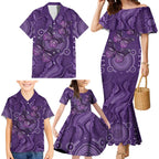 Purple Butterfly Spirit Family Matching Mermaid Dress and Hawaiian Shirt Australian Epilepsy Awareness - Aussie Hoodie