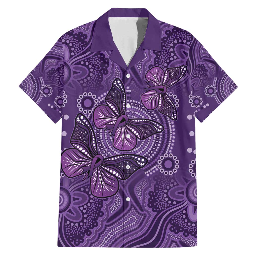 Purple Butterfly Spirit Family Matching Mermaid Dress and Hawaiian Shirt Australian Epilepsy Awareness - Aussie Hoodie