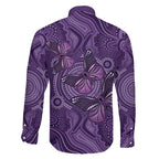 Purple Butterfly Spirit Family Matching Mermaid Dress and Hawaiian Shirt Australian Epilepsy Awareness - Aussie Hoodie