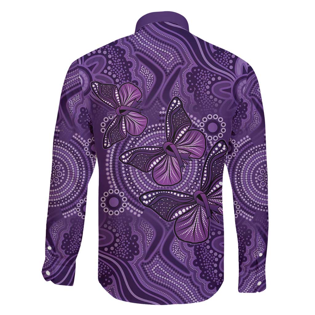 Purple Butterfly Spirit Family Matching Off Shoulder Short Dress and Hawaiian Shirt Australian Epilepsy Awareness - Aussie Hoodie