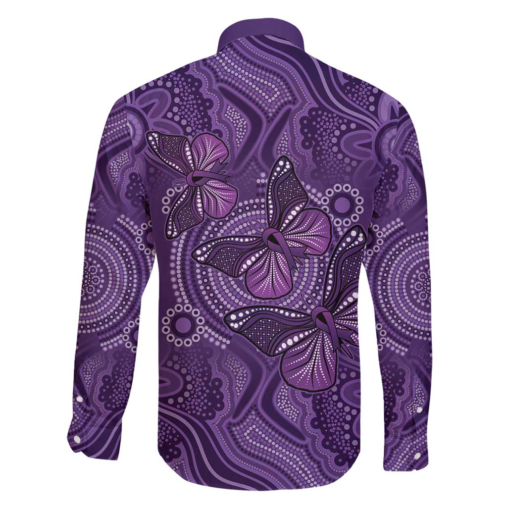 Purple Butterfly Spirit Family Matching Short Sleeve Bodycon Dress and Hawaiian Shirt Australian Epilepsy Awareness - Aussie Hoodie
