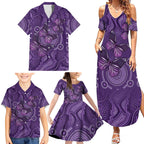 Purple Butterfly Spirit Family Matching Summer Maxi Dress and Hawaiian Shirt Australian Epilepsy Awareness - Aussie Hoodie