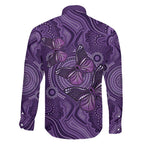 Purple Butterfly Spirit Family Matching Summer Maxi Dress and Hawaiian Shirt Australian Epilepsy Awareness - Aussie Hoodie