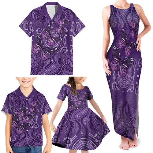 Purple Butterfly Spirit Family Matching Tank Maxi Dress and Hawaiian Shirt Australian Epilepsy Awareness - Aussie Hoodie