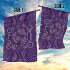 Purple Butterfly Spirit Garden Flag Australian Epilepsy Awareness - Aussie Hoodie