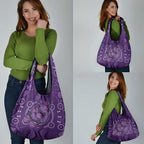 Purple Butterfly Spirit Grocery Bag Australian Epilepsy Awareness - Aussie Hoodie